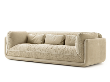 LXR30 - 3 seater fabric sofa by LEOLUX LX - view 3